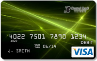 Edge to edge debit card